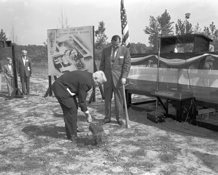 Space History Photo: Edward Sharpe at Plum Brook Groundbreaking Ceremony
